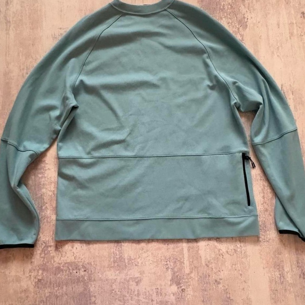 Nike Tech Fleece Crewneck Sweatshirt Blue Size XL with zipper side pocket - Picture 6 of 8